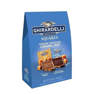 �M���f�� �L�������� �f���I �v���~�A�� �`���R���[�g �X�N�G�A - 15.9�I���X Ghirardelli Caramel Duo Premium Chocolate Squares - 15.9oz