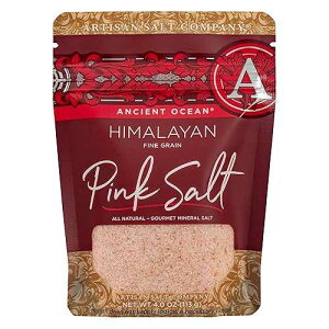 Artisan Salt Company �Ñ�C�m�q�}�����s���N�\���g�A�㎿�A�W�b�v�g�b�v�|�[�`�A4�I���X SaltWorks Artisan Salt Company Ancient Ocean Himalayan Pink Salt, Fine, Zip-Top Pouch, 4 Ounce