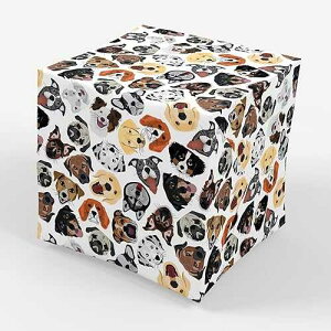 Stesha Party Dog Wrapping Paper - Puppy Gift Wrap - Folded Flat 30 x 20 Inch (3 Sheets)