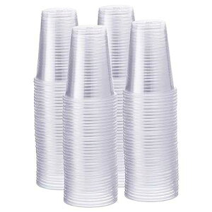 GUSTO Clear Plastic Cups [9 oz - 500 Count] ? Disposable Drinking Cups for Parties, Events, & Everyday Use ? Crystal Clear, BPA-Free, Durable Polypropylene (Formerly Comfy Package)