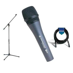�[���n�C�U�[ E 835 �_�C�i�~�b�N �{�[�J�� �}�C�N �X�^���h �P�[�u�� �|�[�` �o���h�� Sennheiser E 835 Dynamic Vocal Microphone Stand Cable Pouch Bundle