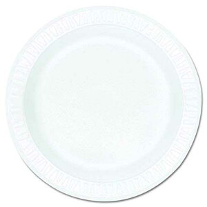 Dart 9PWCR 9 in White Unlaminated Foam Plate (Case of 500)