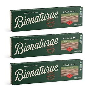 Bionaturae Spaghetti Pasta Noodles - Whole Wheat Pasta, Kosher Certified, High Protein, Non-GMO, USDA Certified, Whole Wheat Spaghetti, Spaghetti Pasta Organic, Crafted in Italy - 16 Oz, 6 Pack