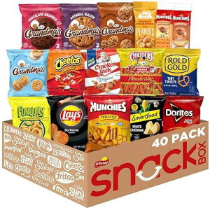 Frito Lay Frito-Lay Ultimate Snack Care Package, Variety Assortment of Chips, Cookies, Crackers & More, (Pack of 40)