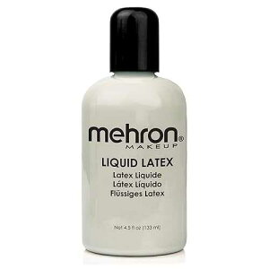 Mehron Makeup Liquid Latex SFX Makeup Halloween Latex Glue for Skin Prosthetic Glue 4.5 fl oz (133 ml) (Zombie Flesh)