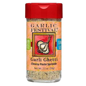 Garlic Festival Foods Garli Ghetti Cheesy Pasta Garlic Sprinkle 2.1 oz.
