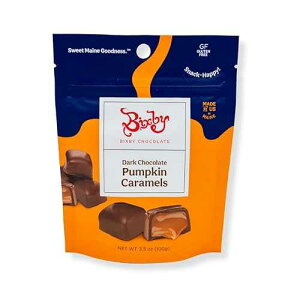 Bixby & Co. Dark Chocolate Pumpkin Spiced Caramels by Bixby Chocolates - Bundle of 6 Bags, 3.5oz Each - Gluten Free, Kosher, Ethically Sourced Organic Chocolate Pumpkin Spice Candy Caramels - Chocolate Gift