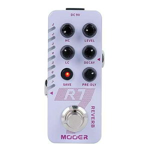 MOOER R7 Guitar Reverb Pedal, 7 Different, Rich and Classic Reverb Types With High Cut, Low Cut, Trail On Function, Buffer Bypass, Storable preset