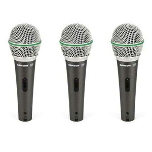 SAMSON Q6 Dynamic Microphone (3-Pack)