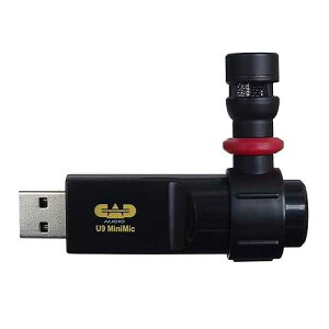 CAD Audio U9 USB Mini Condenser Microphone ? Cardioid Capsule with 180° Swivel, 3.5 mm Headphone Jack & LED Indicator