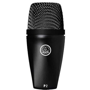 AKG Pro Audio P2 High-Performance Dynamic Bass Microphone, Black
