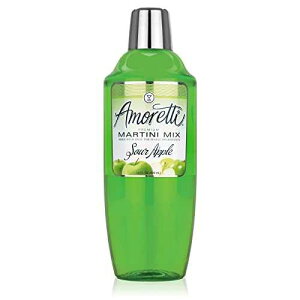 Amoretti - Premium Sour Apple Martini Mix, 7 Servings Per Bottle (28 oz), Perfect for Cocktails, Alcoholic Beverages, Mocktails, Martinis, Made with Real Fruit, Gluten Free, Vegan, Kosher