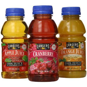 ??? ?? ????? ? 100% ?? ???, ??, ???, ????, 10 ?? (12? ?) Langers Juice Variety Pack 100% Juice Cocktail, Apple, Orange & Cranberry, 10 Fl Oz (Pack of 12)