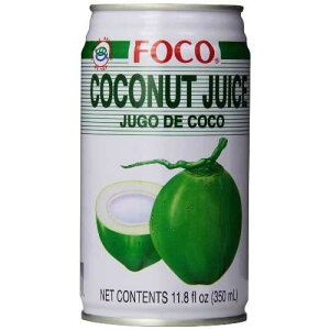 FOCO �ʓ�����R�R�i�b�c�W���[�X�A11.8 �t�ʃI���X (24 �p�b�N) FOCO Coconut Juice with Pulp, 11.8 Fl Oz (Pack of 24)