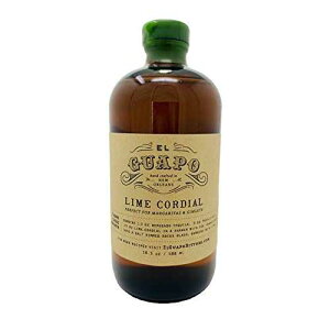 El Guapo Bitters El Guapo Lime Cordial Syrup 16.5 oz - Premium Lime Flavor - Versatile Mixology Essential for Margaritas - Ethically Sourced Gluten Free - Ideal for Home Bartenders and Culinary Creators