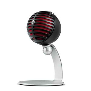 Shure MV5 Digital Condenser Microphone with USB and Lightning Cables - Black with Red Foam