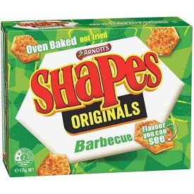 オーストラリアン アーノッツ シェイプス クラッカー バーベキュー BBQ 175グラム Australian Arnott's Shapes Crackers Barbecue BBQ 175gram