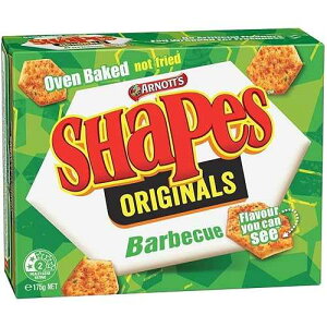 �I�[�X�g�����A�� �A�[�m�b�c �V�F�C�v�X �N���b�J�[ �o�[�x�L���[ BBQ 175�O���� Australian Arnott's Shapes Crackers Barbecue BBQ 175gram