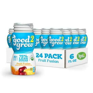 ????? ??? ?? ?? ?? ?? 177.44ml BPA-?? ?? ? 24? ?, ? GMO ? USDA ??? ??, ?? 75% ??. ?? ?? ?? ??? (24? ?) good2grow Organic Fruit Fusion Juice for Kids - Juice Bottles Bul