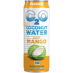 C2O Pure Coconut Water with Mango | Plant Based | Non-GMO | No Added Sugar | Essential Electrolytes | 17.5 Fl Oz (Pack of 12)