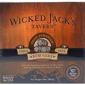 Wicked Jack's Tavern 20oz Jamaica Blue Mountain Coffee Cake for Birthday Gifts, Thank You Gifts, or Gourmet Gift Baskets, Cakes For Delivery, Liquor & Spirits Bakery & Dessert Gifts