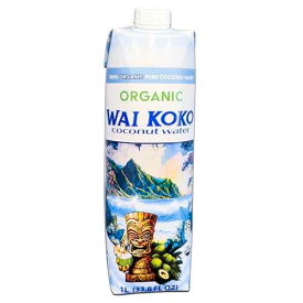 オーガニックココナッツウォーター - Wai Koko 1L (6パック) Organic Coconut Water - Wai Koko 1L (6pk)