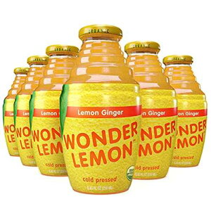 ?? ?? 100% ??? ?? ?? ??, ? ???, 8.45oz (6?) | ? ???, ?? ???, ??? Wonder Lemon Organic Lemon Ginger Cold Pressed Juice, 8.45oz (6 Pack)