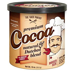 Saco �v���~�A�� �x�[�L���O �R�R�A�A10 �I���X �L���j�X�^�[ (12 �p�b�N) Saco Premium Baking Cocoa, 10-Ounce Canisters (Pack of 12)