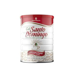 Cafe Santo Domingo INDUBAN Santo Domingo Coffee, 10 oz Can, Ground Coffee, Medium Roast - Product from the Dominican Republic (Pack of 1)