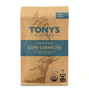 �g�j�[�Y�R�[�q�[ �J�t�F�J�������[�^ �h���b�v�O���C���h�R�[�q�[�A12�I���X Tony's Coffee Cafe Carmelita Drip Grind Coffee, 12 oz