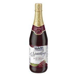 Welch's �X�p�[�N�����O�W���[�X�J�N�e���A�m���A���R�[���A���b�h�O���[�v�A25.4 �I���X (12 �p�b�N) Welch's Sparkling Juice Cocktail, Non-Alcoholic, Red Grape, 25.4 Ounce (Pack of 12)