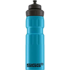 Sigg - Sports Water Bottle - WMB Sports Blue - With 3-Stage Sports Cap - Made in Switzerland - Leakproof - Lightweight - Metal - BPA Free - 25 Oz