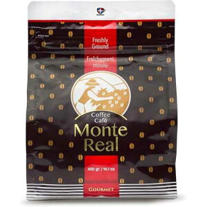 Monte Real - �A���r�J�O�����R�[�q�[�A�t���[�o�[�O���E���h�R�[�q�[�A�V�N�ȃ��[�X�g�R�[�q�[�O���E���h�A�~�f�B�A���_�[�N���[�X�g�A�J�J�I�t���[�o�[�A400�O���� Monte Real - Arabica Gourmet Cof