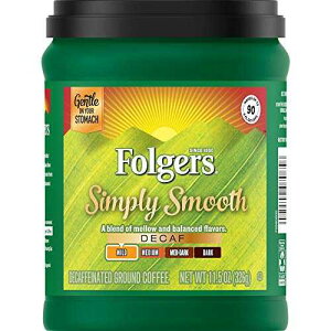 11.5?? (1?), ??? ??? ??? ???? ?? ??, ??? ???, 11.5?? (?? ??? ? ??) Folgers Simply Smooth Decaf Ground Coffee, Mild Roast, 11.5 Ounce (Packaging May Vary)