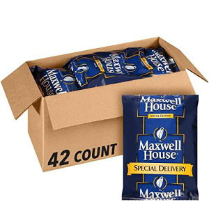 Maxwell House Special Delivery �~�f�B�A�� ���[�X�g �O���E���h �R�[�q�[ (1.2 �I���X �o�b�O�A42 �p�b�N) Maxwell House Special Delivery Medium Roast Ground Coffee (1.2 oz Bags, Pack of 42)