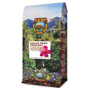 Low Acid Organic Coffee ? Whole Bean, Mold-Free & Stomach Friendly by Java Planet, Peruvian Single Origin Decaf Coffee, Medium Dark Roast, Water Process, Smooth Full Flavored, 1LB Bag