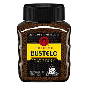 Supreme by Bustelo �t���[�Y�h���C�C���X�^���g�R�[�q�[�A3.52 �I���X Cafe Bustelo Supreme by Bustelo Freeze Dried Instant Coffee, 3.52 Ounces