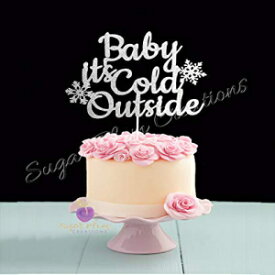 Baby Its Cold Outside ケーキトッパー: シルバー Baby Its Cold Outside Cake topper: SILVER