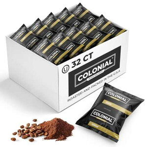 ???? ?? ??, ?? ?? ?? ?, ???? ????? ??? ??? ???, ?? ?? ???? ?? ?? ?? ?, (2.5?? ?, 32?) COLONIAL INTERNATIONAL COFFEE Colonial Coffee 32 Count Single Pot Coffee Packe