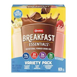 ???? ????? ??? ??? ??? ??, ????? ?, 10? ?? ?? (6? ?) Nestle Carnation Breakfast Essentials Complete Nutritional Drink Rich Milk Chocolate/Classic French Vanilla/Strawberry Sensation Flavor 60