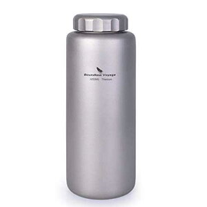 iBasingo 1050ml/35.5 oz Titanium Water Bottle Outdoor Leak-Proof Wide Mouth Sport Drinking Bottle Camping Tea Coffee Canteen Kettle for Hiking Climbing Running Backpacking Ti3005D