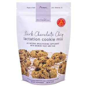 ????? ?? ??? ? ?? ?? ??, 15?? MilkBliss Dark Chocolate Chip Lactation Cookie Mix- Oatmeal Breastfeeding Cookie Supplement Support for Milk Supply Increase 15 oz