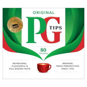 ?? ?? ?? ?-???? ??, 80?? (1? ?) PG Tips Black Tea Bags Non-Pyramid, 80 Count (Pack of 1)