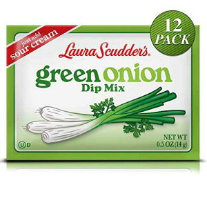 Laura Scudder's �l�M�f�B�b�v�~�b�N�X�������p�E�_�[�\�[�X 0.5 �I���X (12 �p�b�N) Laura Scudder's Green Onion Dip Mix Seasoning Powder Sauce 0.5 Ounce (Pack of 12)
