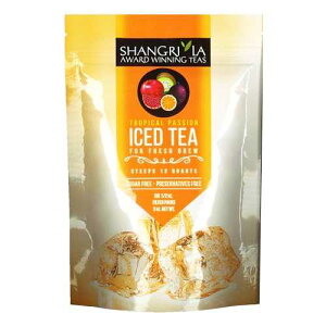 Shangri-La Tea Company Iced Tea Bags, Tropical Passion, Unsweetened and All Natural, Brews 2 Quarts Per Tea Bag, (6 Count) (5051)