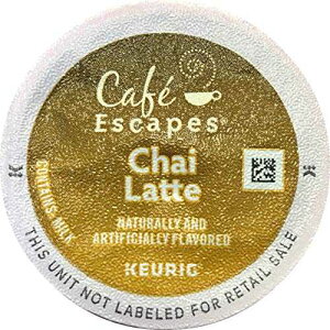 �L���[���O�A�J�t�F �G�X�P�[�v�A�`���C ���e�AK �J�b�v �p�b�N�A50 �� Keurig, Cafe Escapes, Chai Latte, K-Cup packs, 50 Count