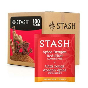 Stash Tea Spice Dragon Red Chai Herbal Tea, Box of 100 Tea Bags (Pack May Vary)
