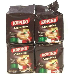 4 Kopiko Cappuccino with Choco Grabules Instant Coffee (4 pack x 10 sachets)