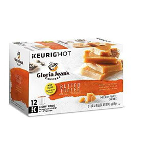 Gloria Jean's Coffees Butter Toffee, Single-Serve Keurig K-Cup Pods, Flavored Medium Roast Coffee, 72 Count