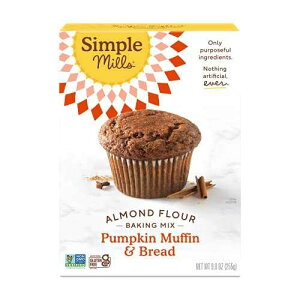Simple Mills �A�[�����h���x�[�L���O�~�b�N�X�A�p���v�L���}�t�B�� & �p���~�b�N�X - �O���e���t���[�A�A���x�[�X�A�p���I�t�����h���[�A9 �I���X (1 �p�b�N) Simple Mills Almond Flour Baking Mix, Pumpkin 